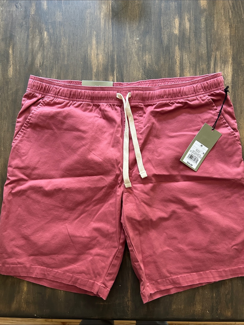 Goodfellow & Co Pink Drawstring Cotton Shorts